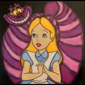 Alice in wonderland painting